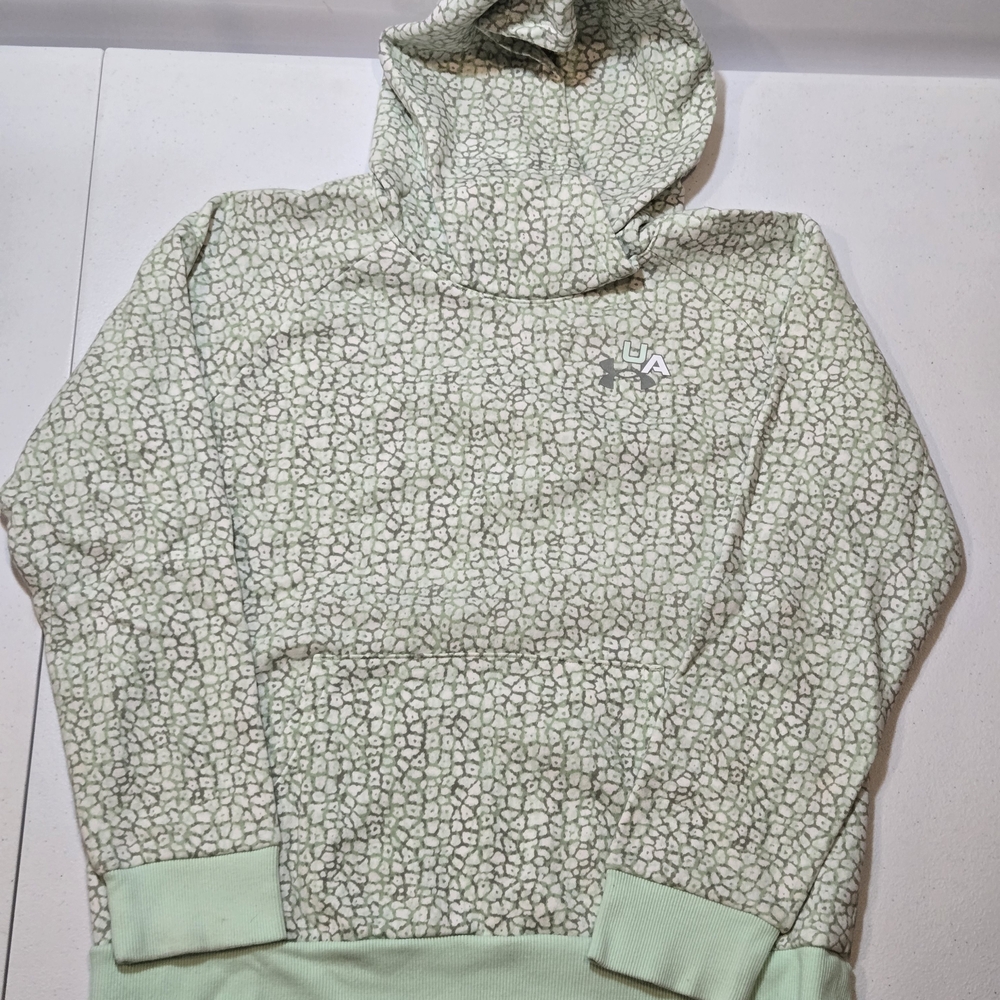 Under Armour Girls' Light Green Patterned Hoodie